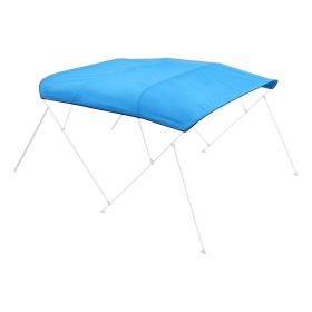 4 Bow Boat Bimini Tops, 600D Polyester Canopy, Waterproof & Sun Protection Boat Awning Canopy with Storage Bag, Bimini Top Replacement