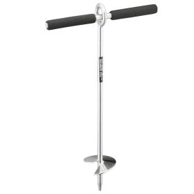 Sand Anchor, 18 in Stainless Steel Beach Anchor, Screw in Sand Boat Anchors with Spiral Blade, Shallow Water Boat Auger Anchors