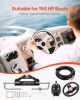 VEVOR 150HP Hydraulic Outboard Steering Kit, Marine Boat Hydraulic Steering System with 13.5-inch Steering Wheel, Helm Pump