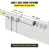 VEVOR Boat Trailer Guide-on, 60", 2PCS Steel Trailer Post Guide ons, w/White PVC Tube Covers, Complete Mounting Accessories Included, for Ski Boat