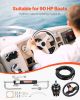 VEVOR 90HP Hydraulic Outboard Steering Kit, Marine Boat Hydraulic Steering System with 13.5-inch Steering Wheel, Helm Pump