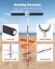 Sand Anchor, 18 in Stainless Steel Beach Anchor, Screw in Sand Boat Anchors with Spiral Blade, Shallow Water Boat Auger Anchors