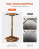 16 Pole Fishing Rod Holder Wood Fishing Rack for Garage 360Â° Rotate Floor Stand