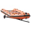 Boat Trailer Silver 118.90 x 42.13 x 16.54 in Steel