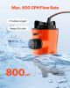 Livewell Pump for Boat 12V 800 GPH 90Â° Livewell Aerator Pump Baitwell Pump