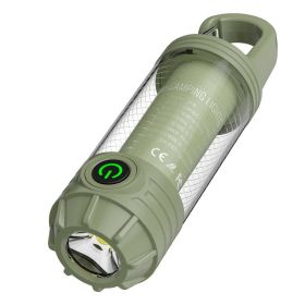 1PC Outdoor LED Camping Light Waterproof Portable Long Lasting Tent Light With Hanging Hook For Hiking Fishing Backpacking Strong Lighting (Option: Green)