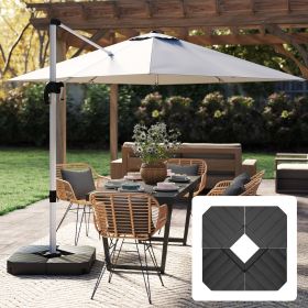 Offset Umbrella Base Outdoor Umbrella Weights (Option: Black-550x420x420 mm)