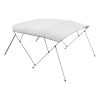 VEVOR 4 Bow Boat Bimini Tops, 600D Polyester Canopy with Aluminum Alloy Frame, Waterproof & Sun Shade Boat Awning Canopy with Storage Bag