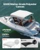 VEVOR 3 Bow Boat Bimini Tops, 600D Polyester Canopy with Aluminum Alloy Frame, Waterproof & Sun Shade Boat Awning Canopy with Storage Bag