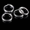 50pcs Fishing Split Rings Crank Hard Bait Snap Stainless Steel Double Loop Split Open Carp Fishing Connector Accessories Pesca